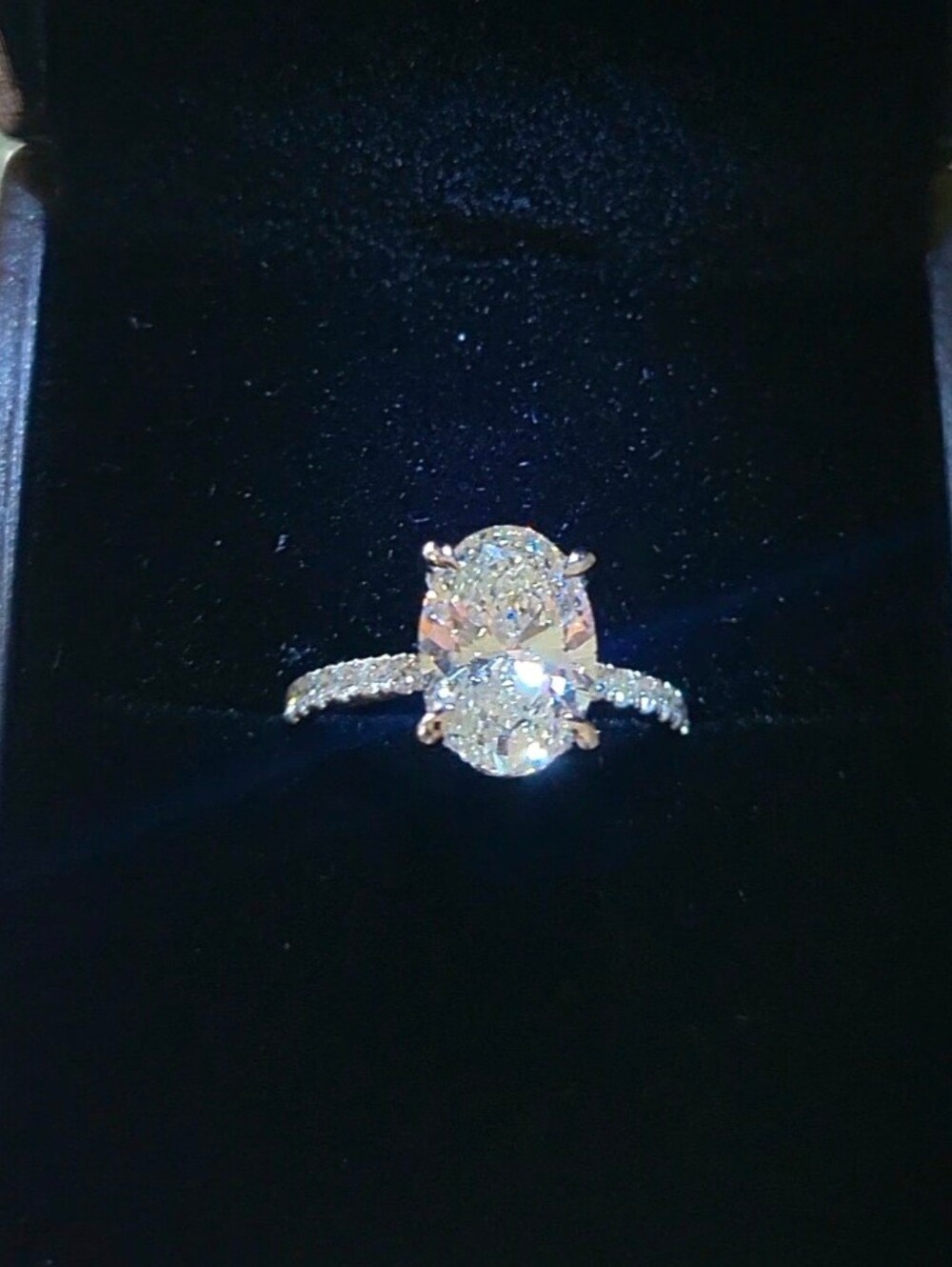New 3ct Outstanding IGI Certified Lab Grown Diamond, 14k White Gold